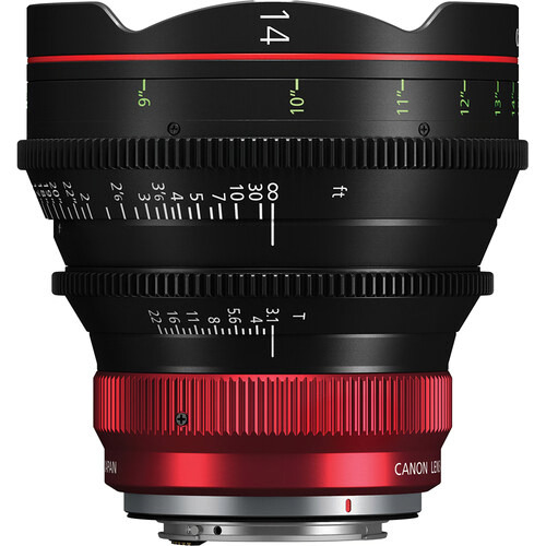 Canon CN-R 14mm T3.1 L F Cinema Prime Lens (Canon RF) • Cine Photo