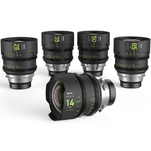 NiSi ATHENA Prime T2.4/1.9 Full-Frame 5-Lens Kit (Select Mount