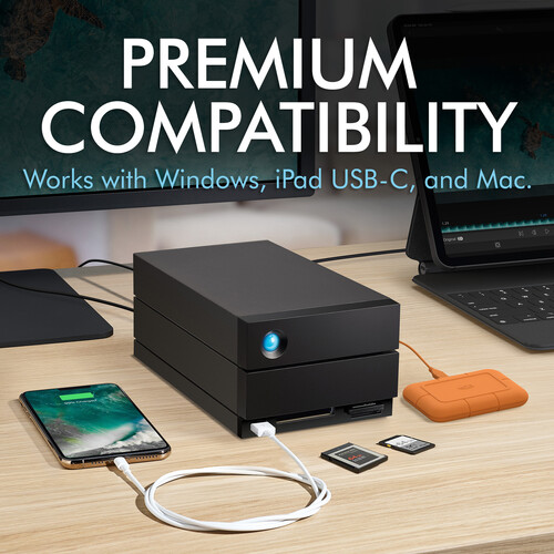 LaCie 2Big Dock Thunderbolt Hard Drive (32TB) • Cine Photo Tools