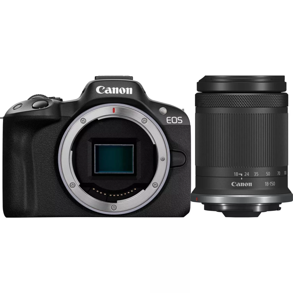 Canon EOS R50 with RFS 18mm-150mm S EU26 • Cine Photo Tools