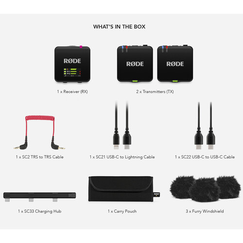 RODE Wireless GO (Gen 3) 2-Person Compact Digital Wireless Microphone  System/Recorder GHz, Black) • Cine Photo Tools