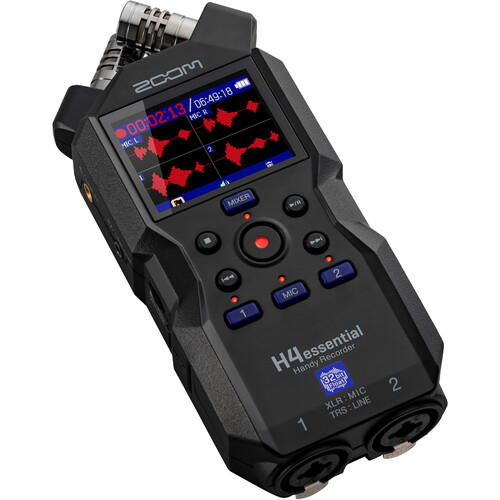 ZOOM H4 essential 32bit floatレコーダー Zoom H4essential 4-Track 32-Bit Float Portable Audio Recorder