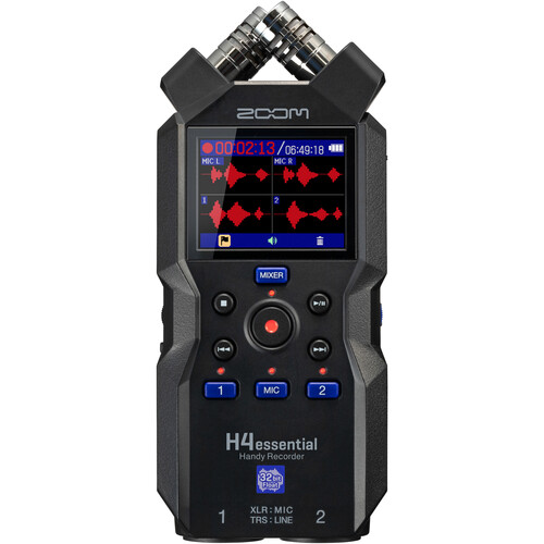 ZOOM H4essential 4トラックレコーダー 32-bit float Zoom H4essential 4-Track 32-Bit Float Portable Audio Recorder