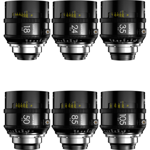 DZOFILM VESPID PRIME T2.1 PLマウント 6本 箱あり DZOFilm Vespid2 T1.9 Prime 6-Lens Kit (ARRI PL, Feet) • Cine Photo